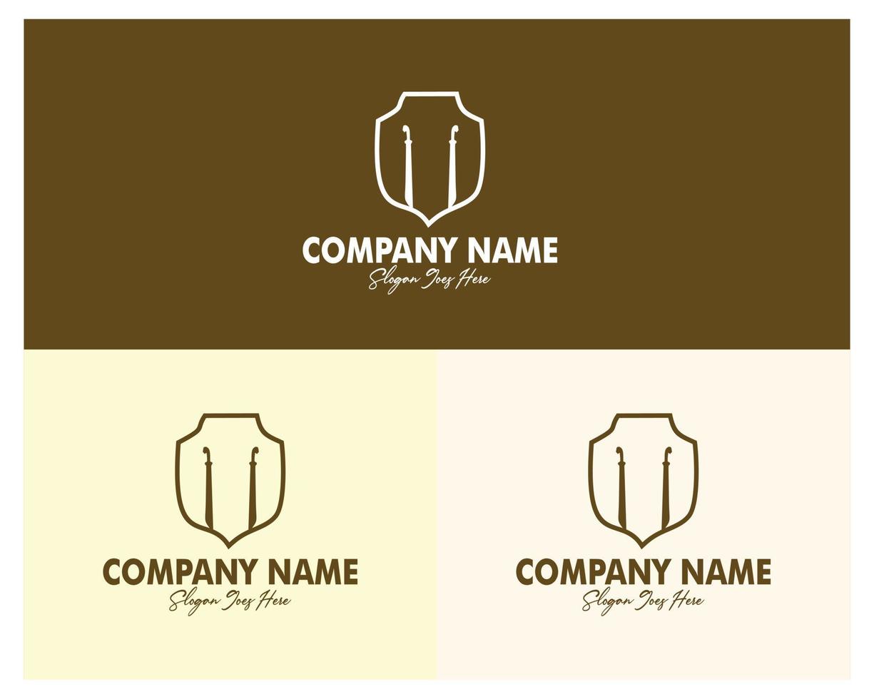 set of two knife and shield logo. premium vector design. appear with several color choices. Best for logo, badge, emblem, icon, design sticker, industry. available in eps 10.