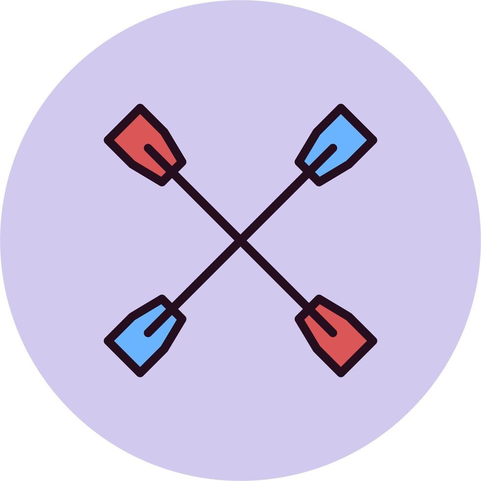 Oars Vector Icon