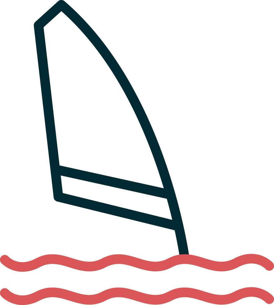 icono de vector de windsurf
