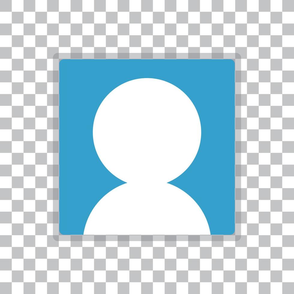 Simple user icon with a simple and shadow. vector. vector