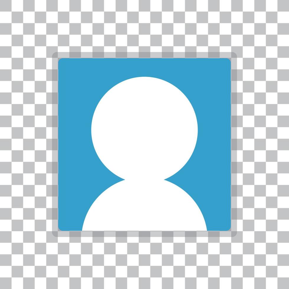 Simple user icon with a simple and shadow. vector. vector