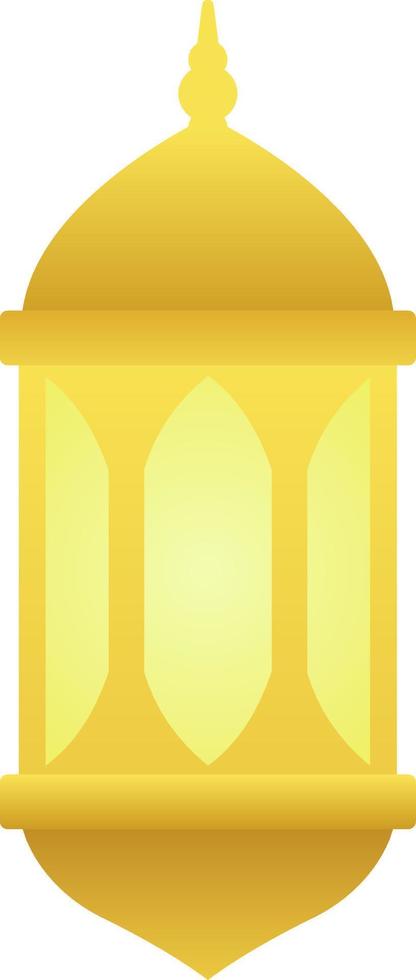 degradado icono de dorado islámico linterna para ornamento Ramadán diseño. brillante linterna gráfico recurso para Ramadán saludo decoración diseño elemento en musulmán cultura y islam religión vector