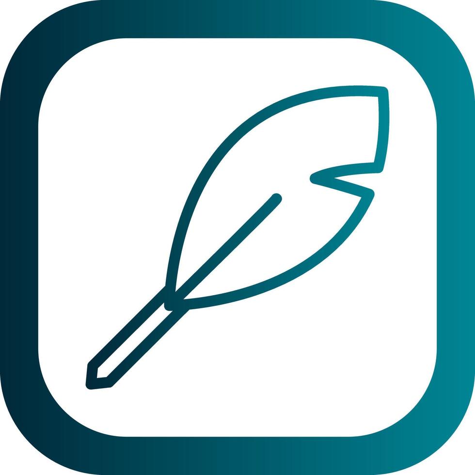 Feather Vector Icon Design
