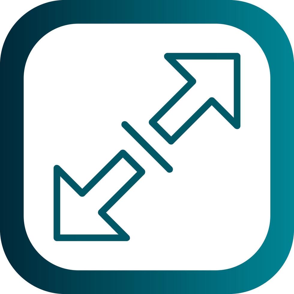 Expand Alt Vector Icon Design