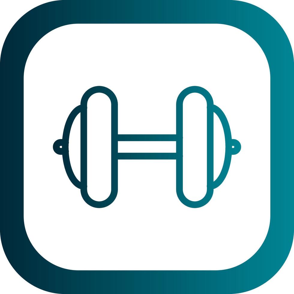 Dumbbell Vector Icon Design