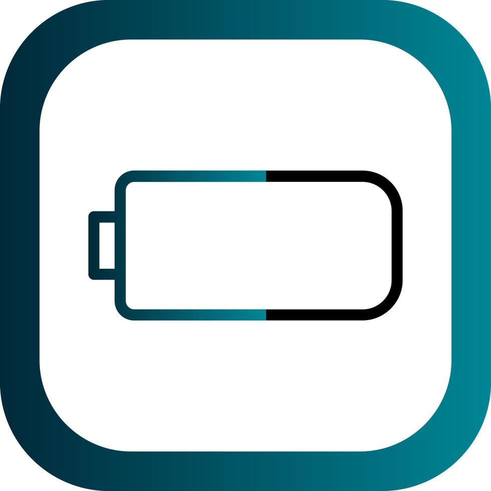 Battery Empty Vector Icon Design