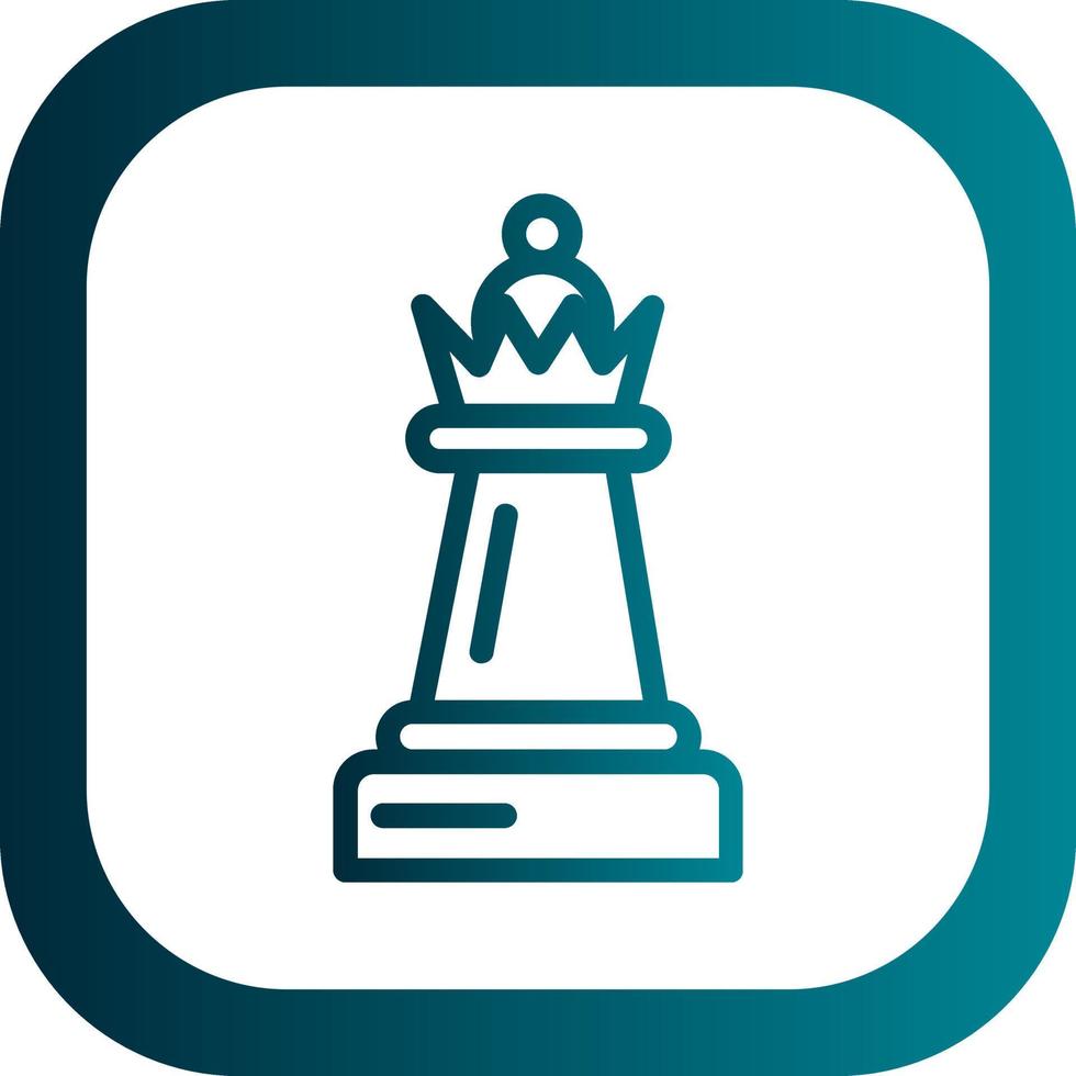 Chess Queen Vector Icon Design