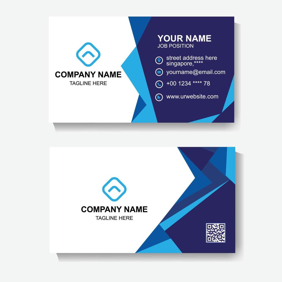 Business Card Design Template Pic vector