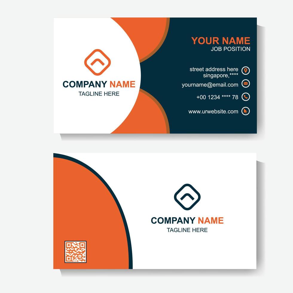 Business Card Design Template Pic vector