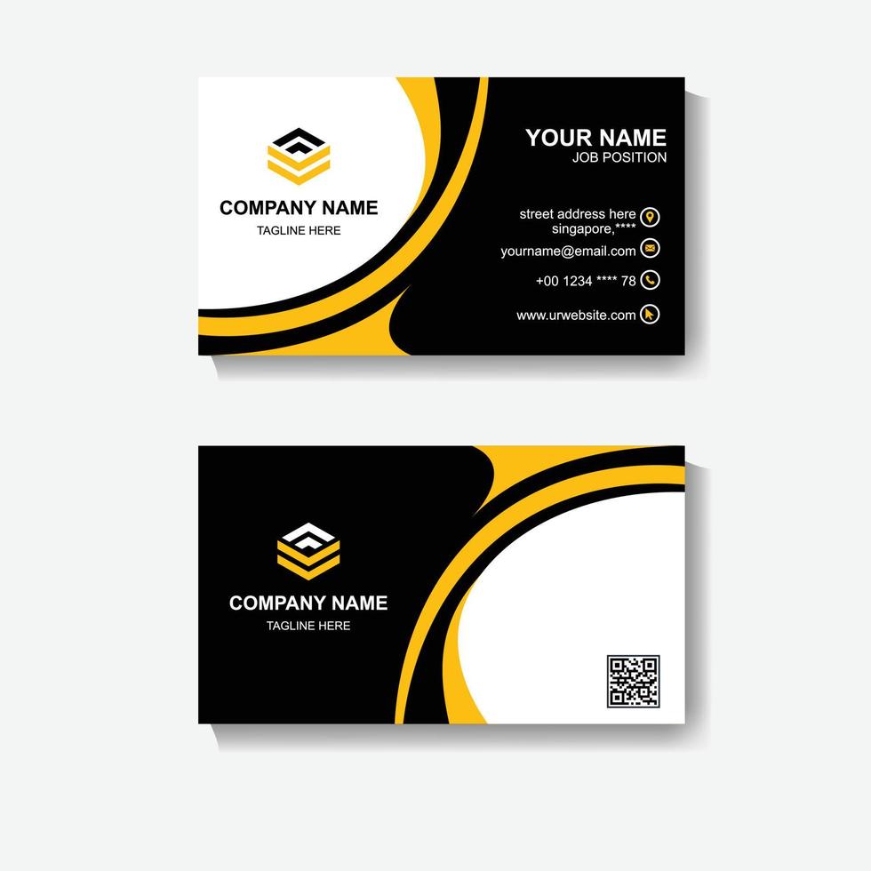 Business Card Design Template Pic vector