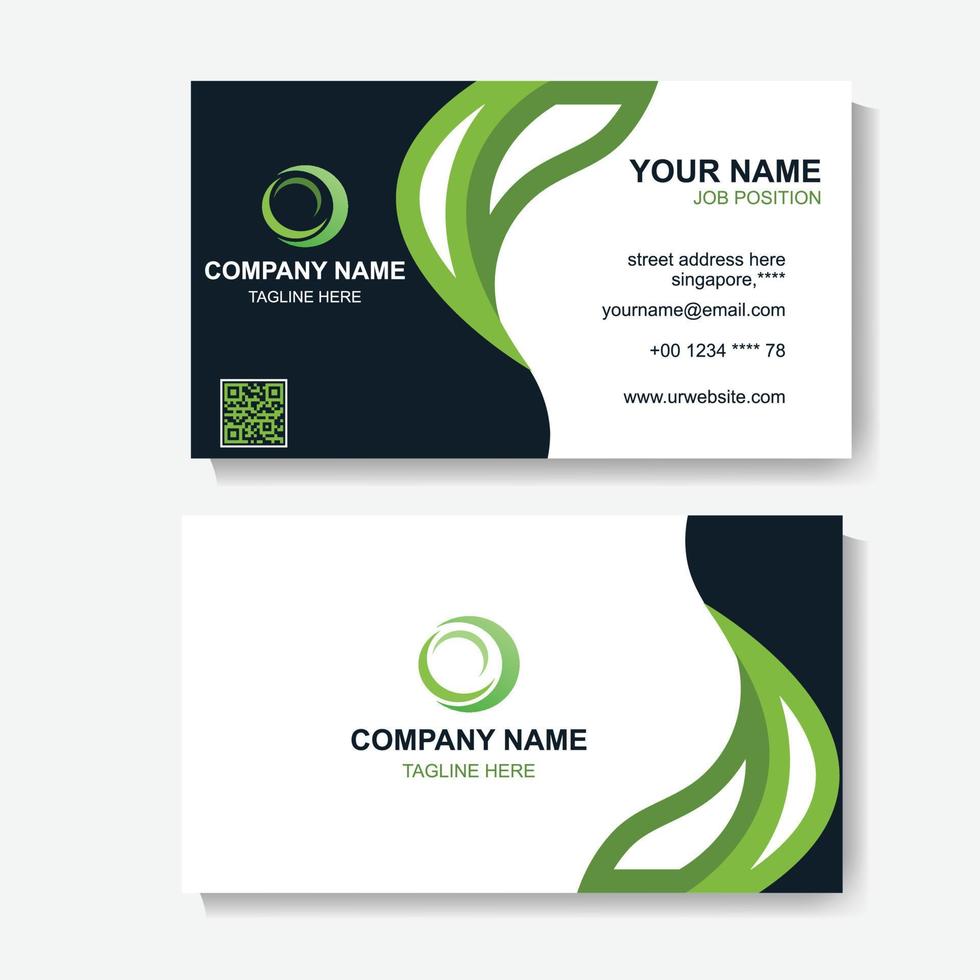 Business Card Design Template Pic vector