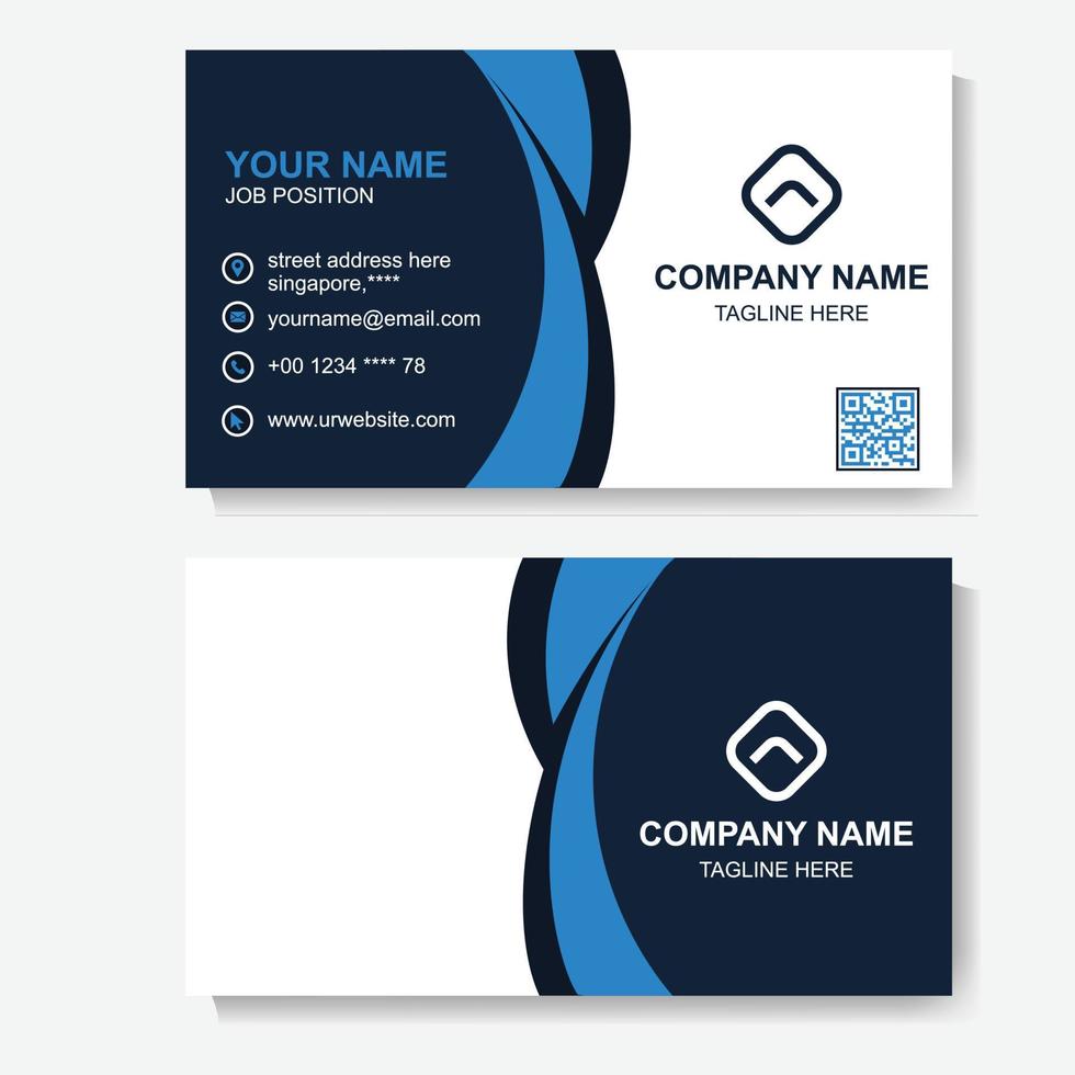 Business Card Design Template Pic vector