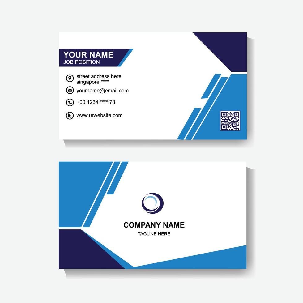 Business Card Design Template Pic vector