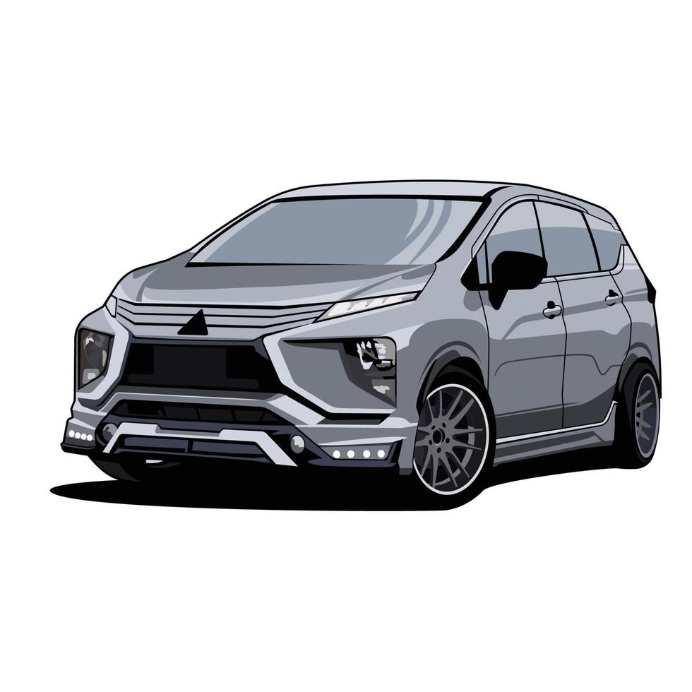 suv car modification illustration vector design