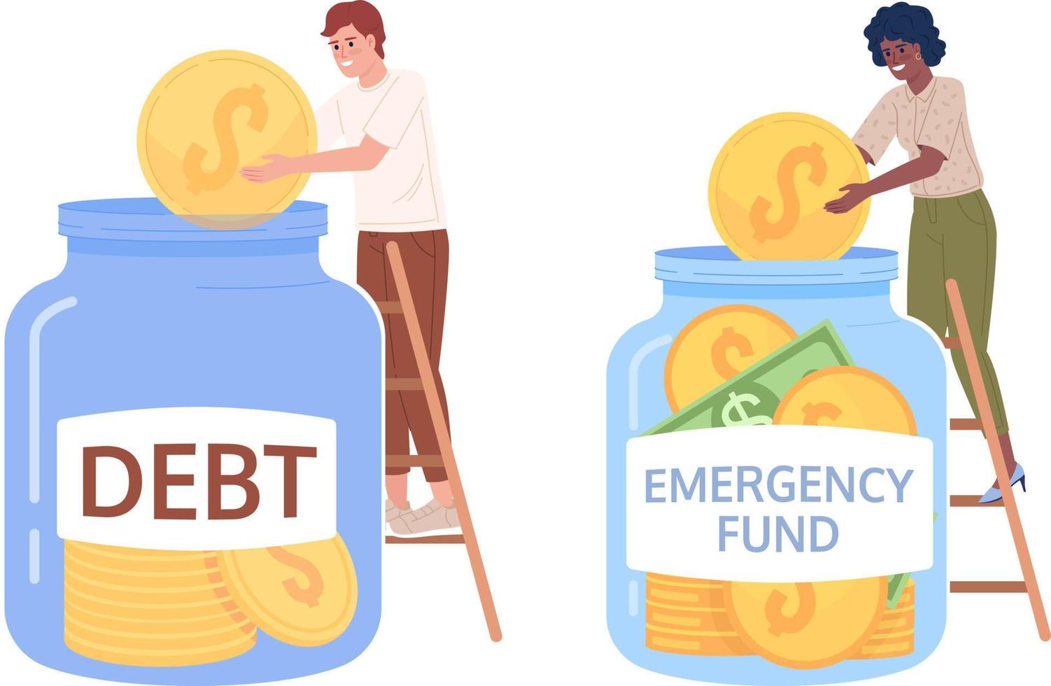 ahorro efectivo para futuro, pago apagado deudas plano concepto vector Mancha ilustración colocar. editable 2d dibujos animados caracteres en blanco para web diseño. creativo idea paquete para sitio web, móvil 21021953 Vector ahorro efectivo para futuro, pago apagado deudas plano concepto vector Mancha ilustración colocar. editable 2d dibujos animados caracteres en blanco para web diseño. creativo idea paquete para sitio web, móvil 21021953 Vector
