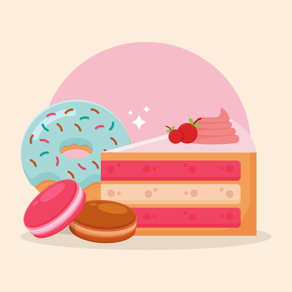 Party Dessert Appetizing Finger Food Illustration vector