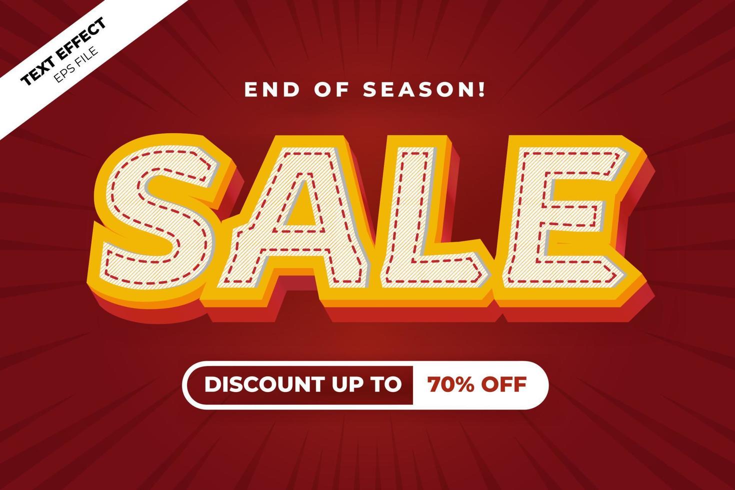 Sale Event Vector Text Effect