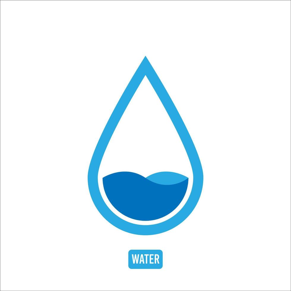 water icon logo vector