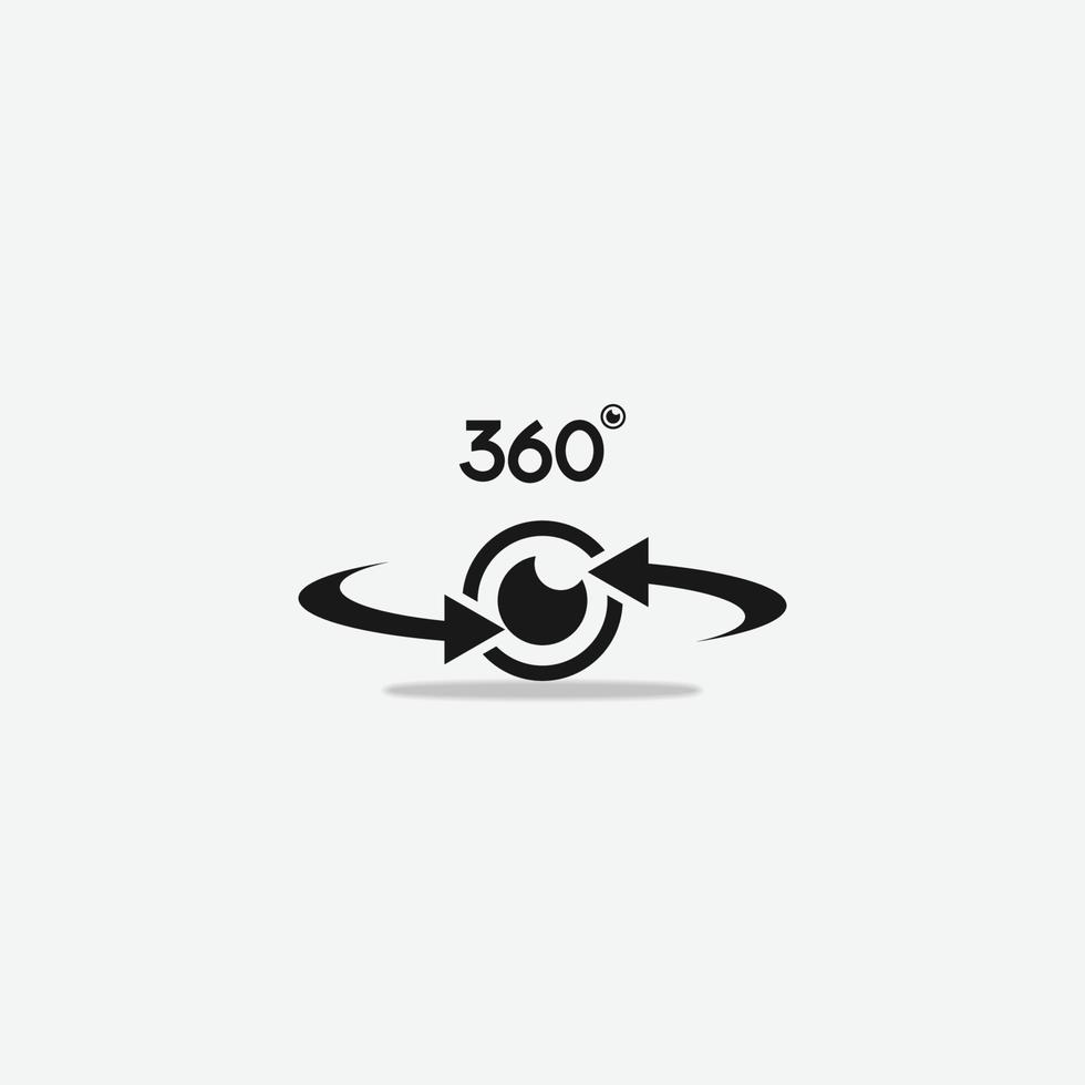 360 cam icon vector