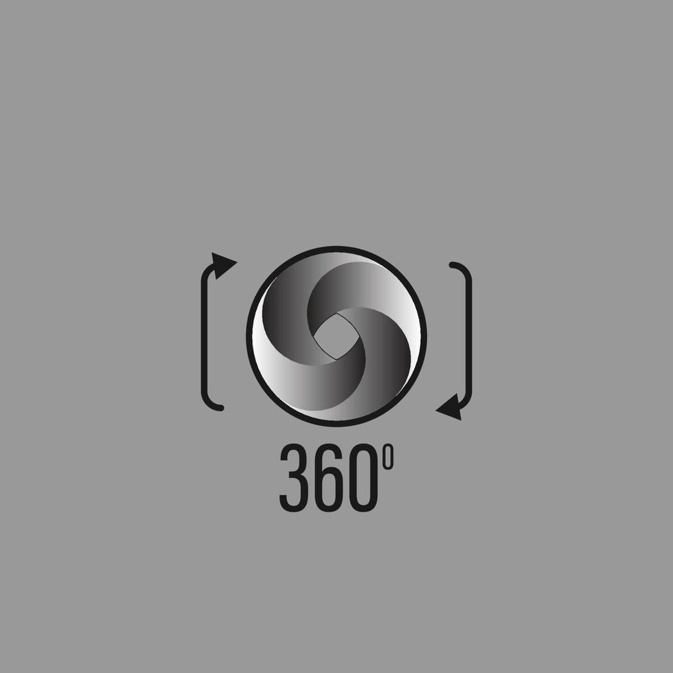 360 leva icono vector