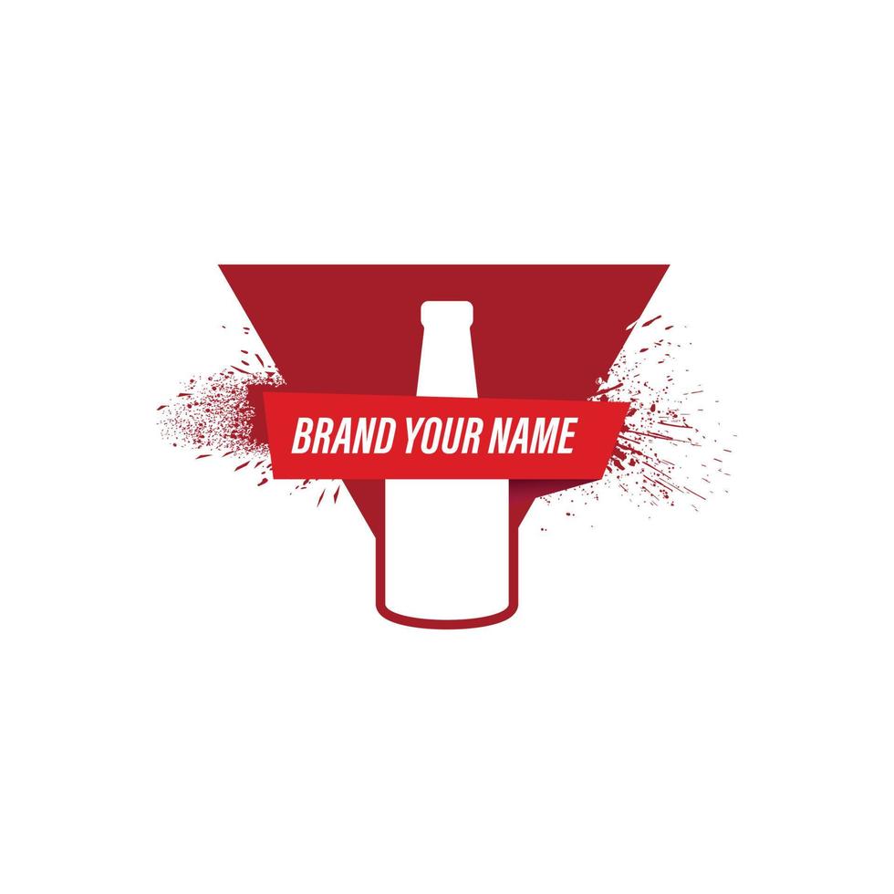 bottle logo vector