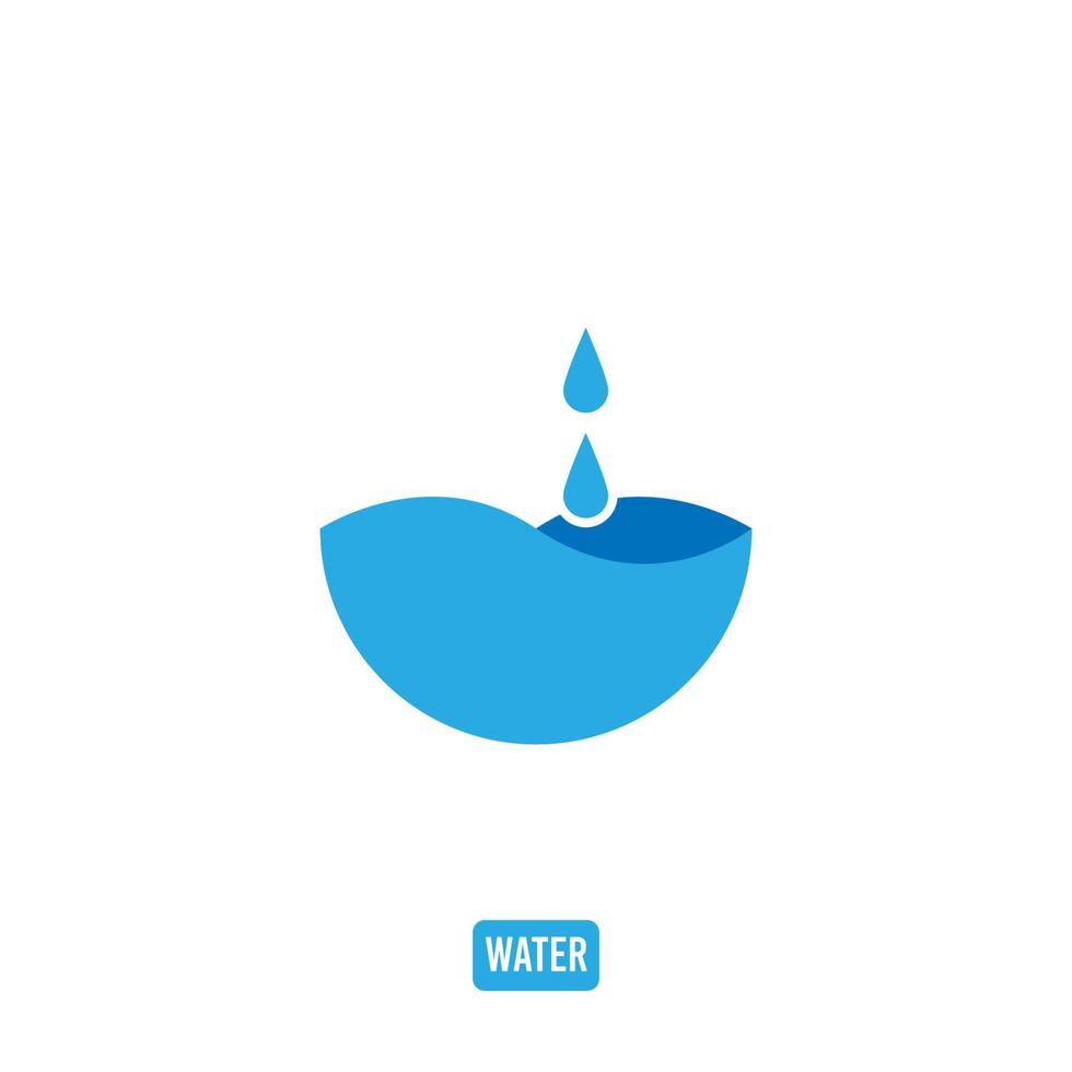 agua icono logo vector