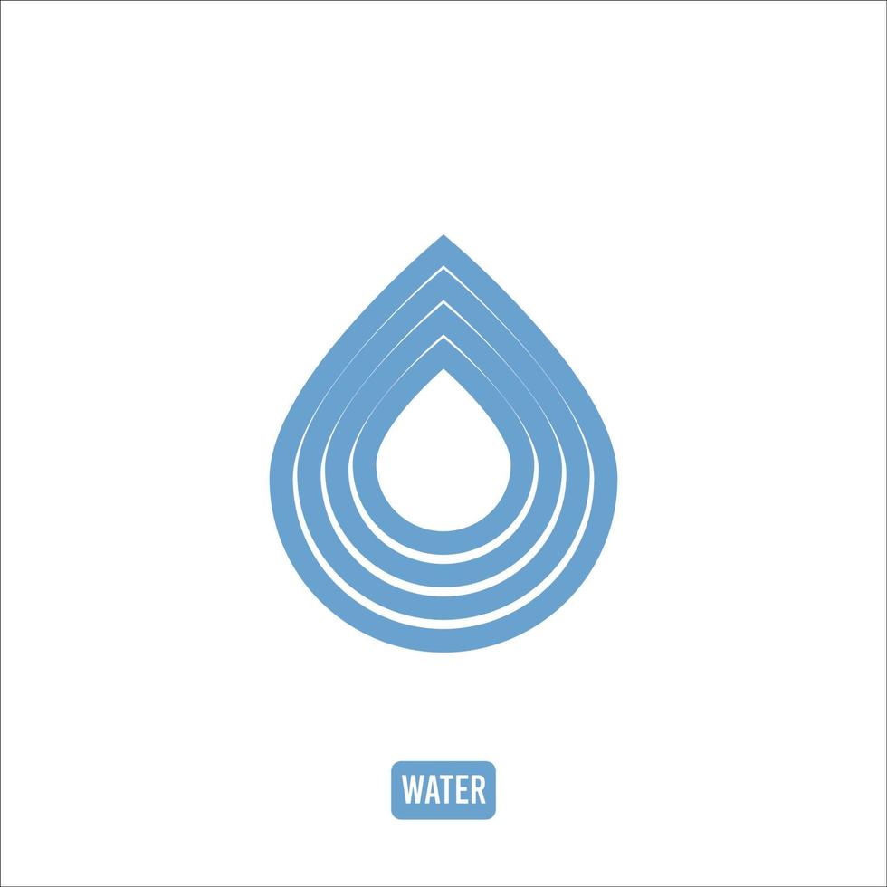 water icon logo vector