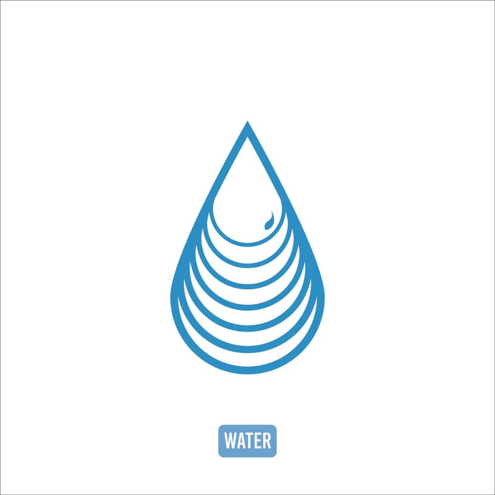 water icon logo vector