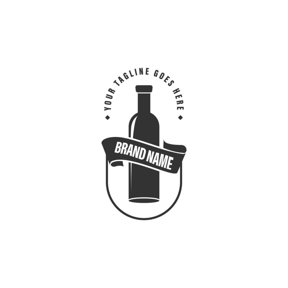 bottle logo vector