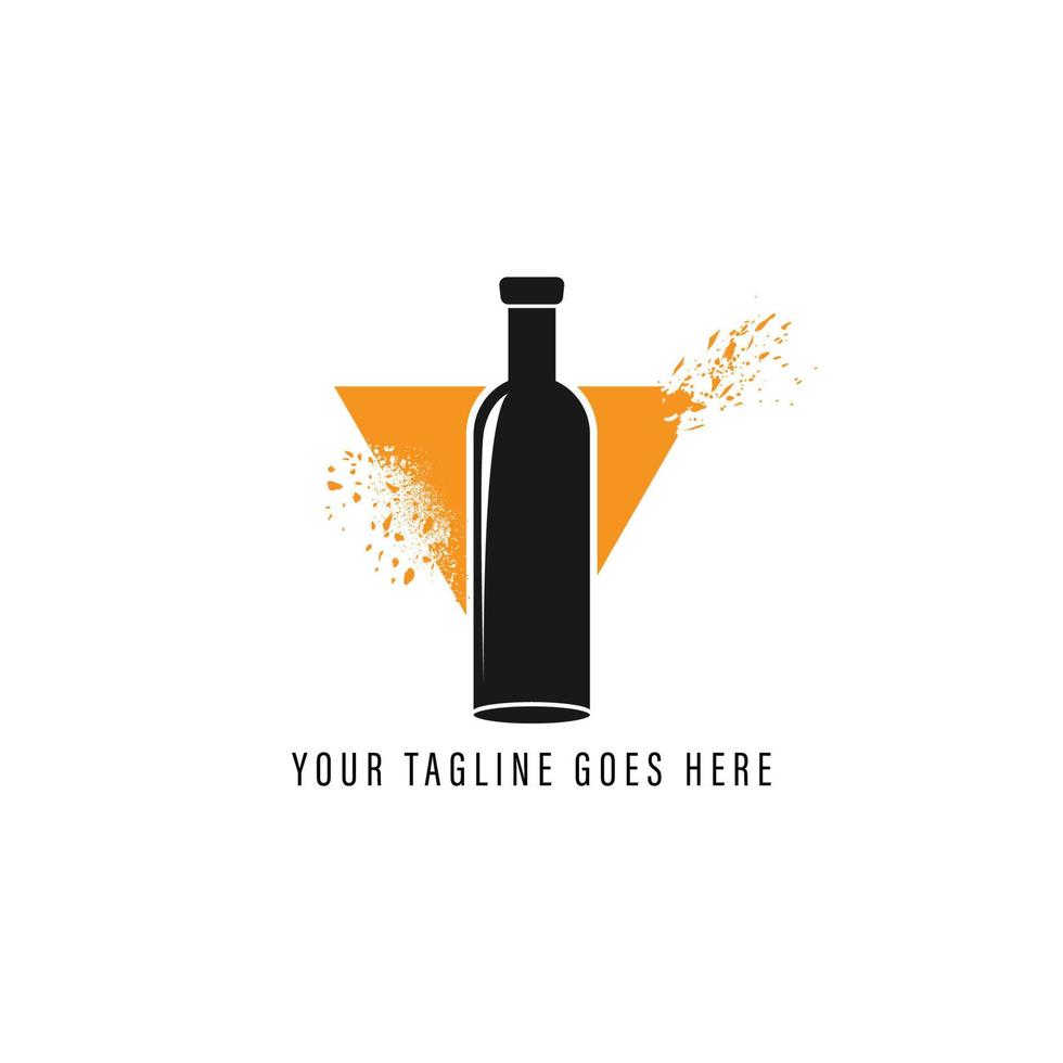 bottle logo vector