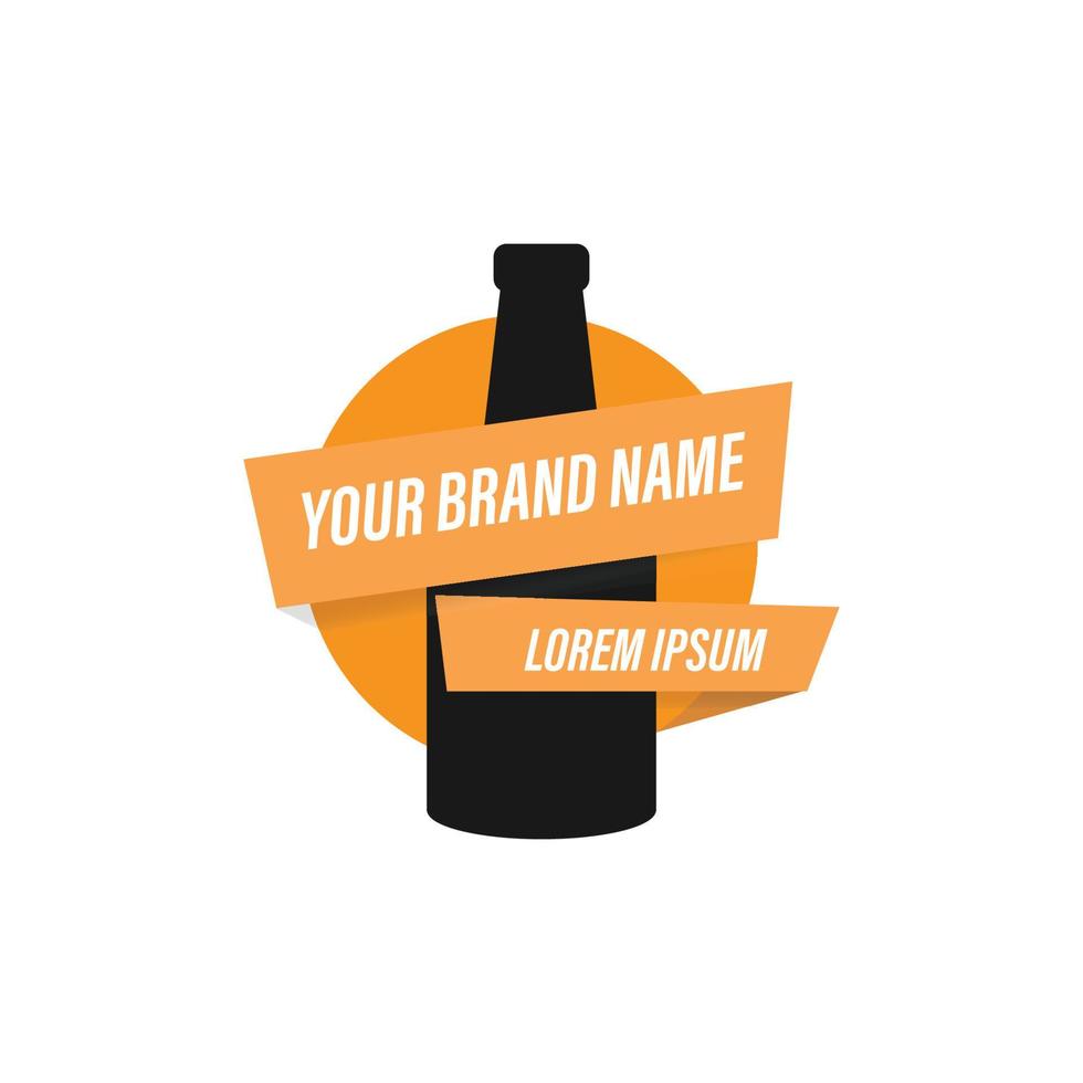 botella logo vector