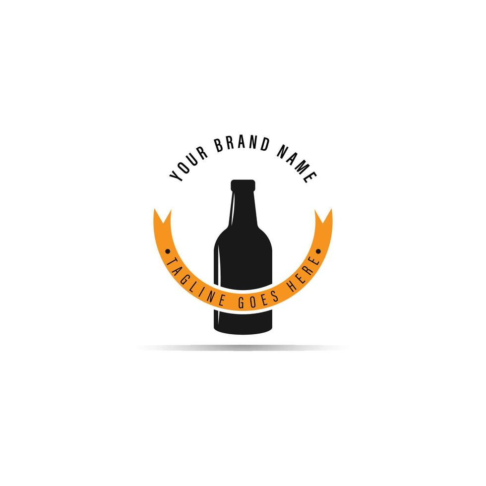 bottle logo vector