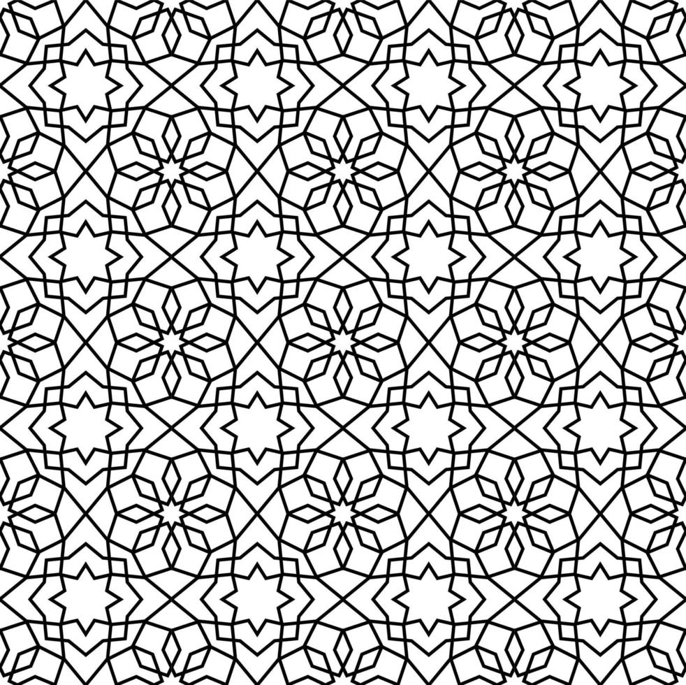 Mashrabiya pattern background, arabesque ornament vector