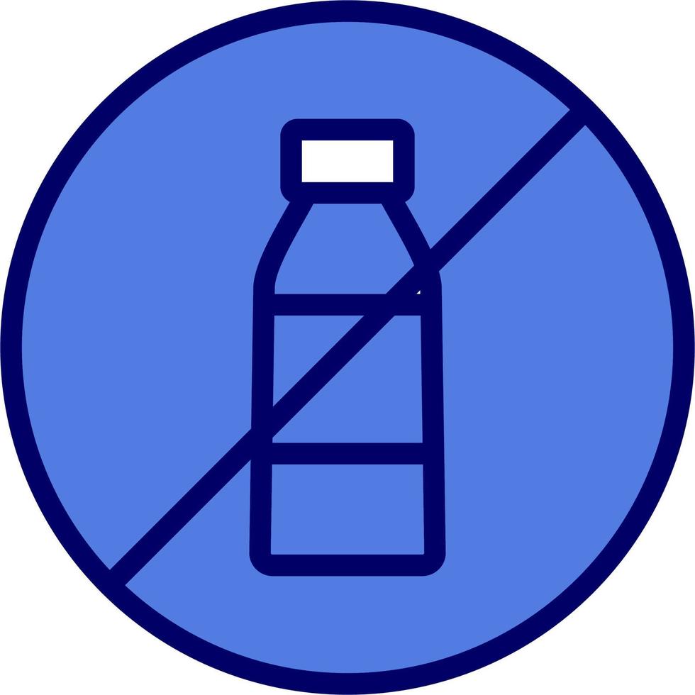 No Plastic Vector Icon