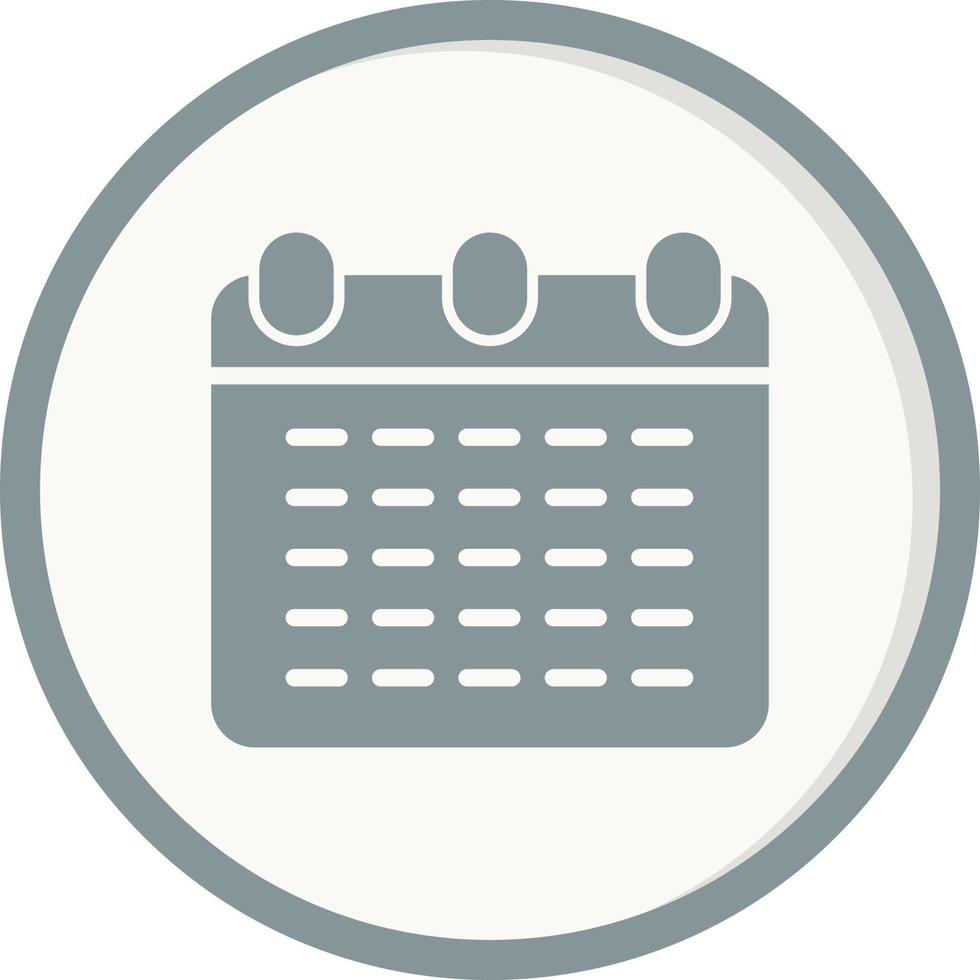 Monthly Calendar Vector Icon