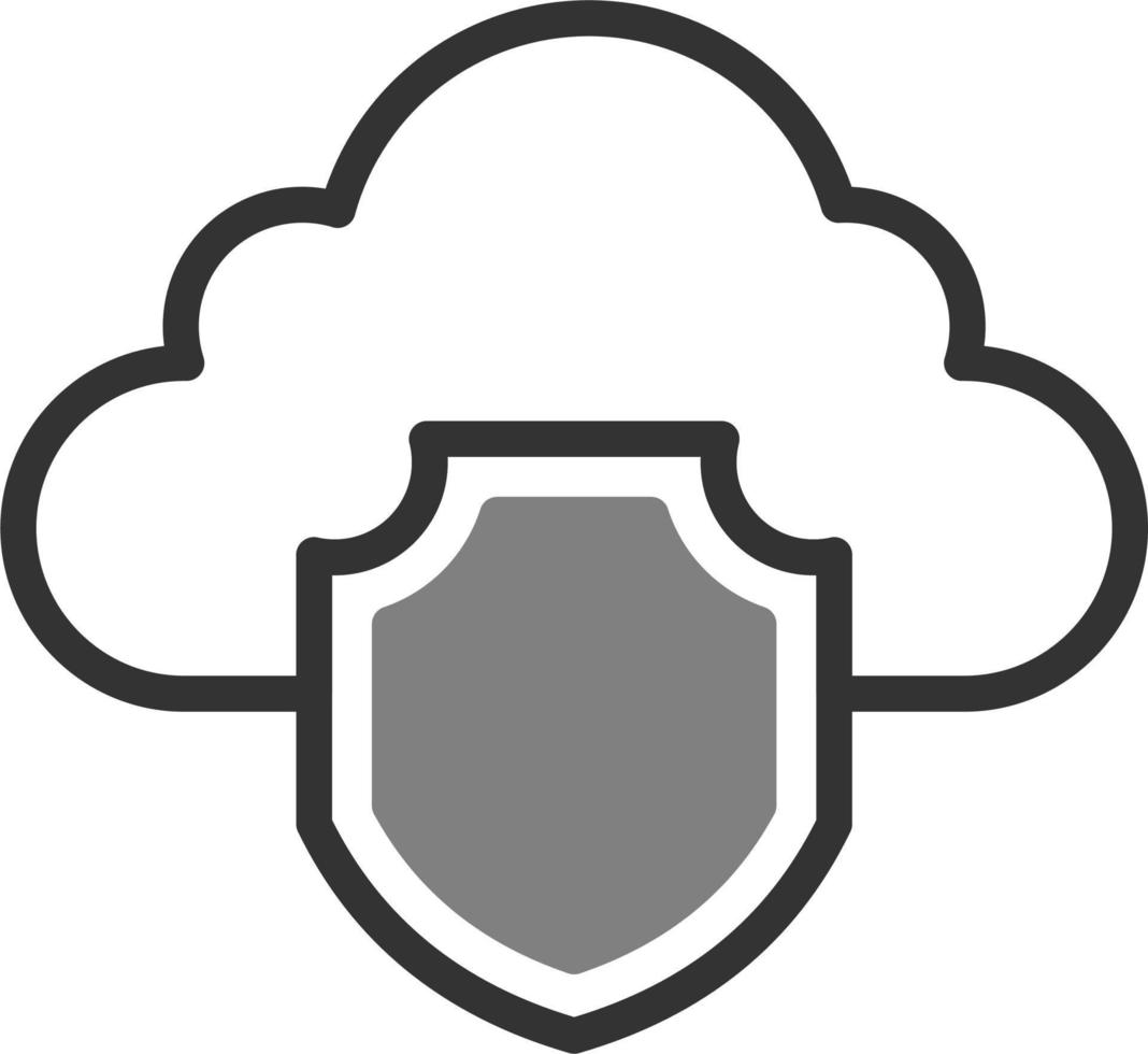 Cloud Security Vector Icon