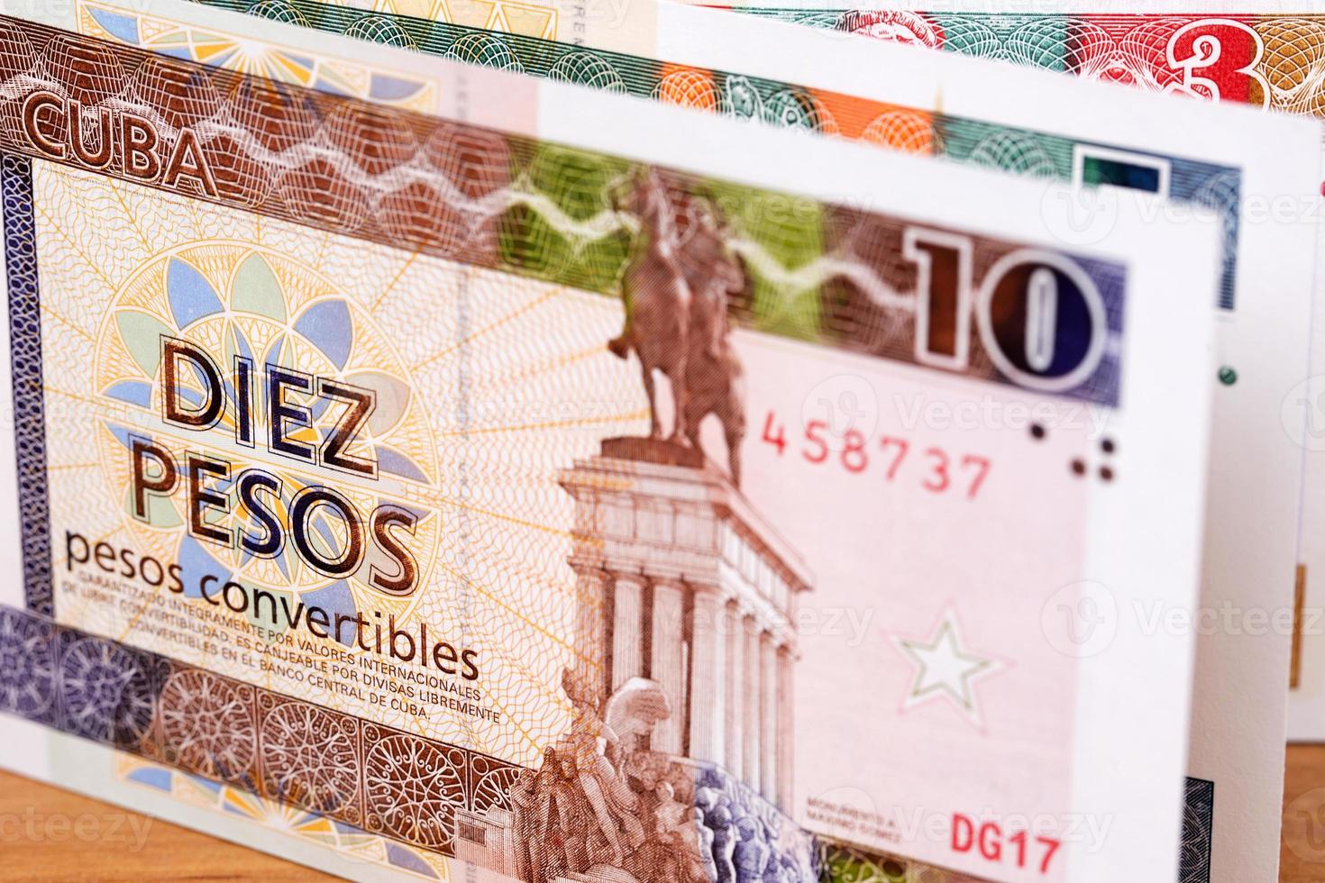 Cuban Pesos a business background photo
