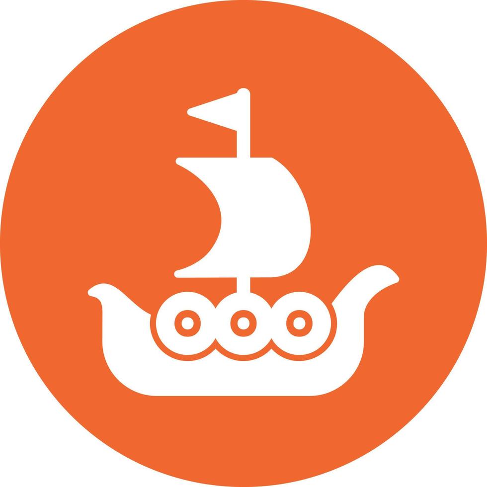 icono de vector de barco