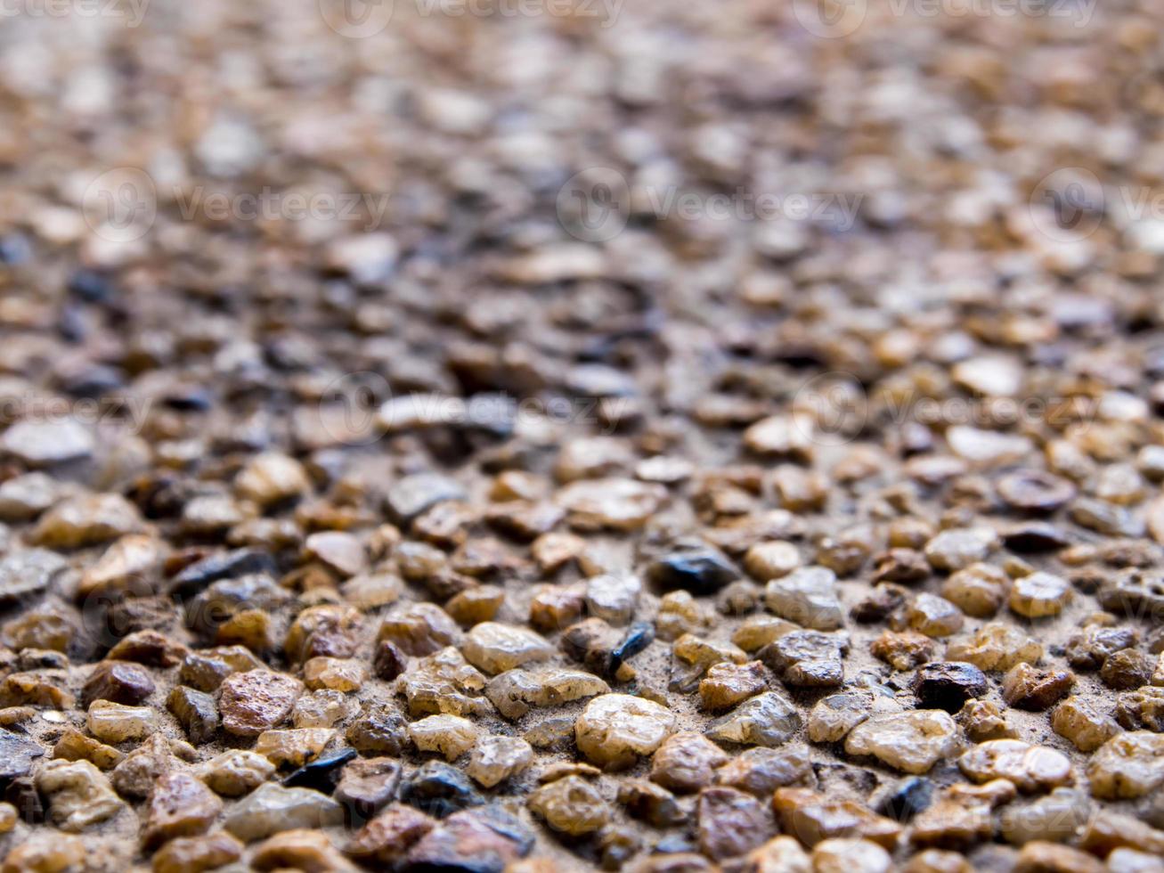 Texture of the exposed aggregate finish flooring photo