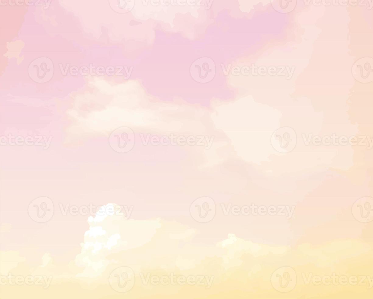 Clouds sky blue pink background art colorful, vector illustrator photo