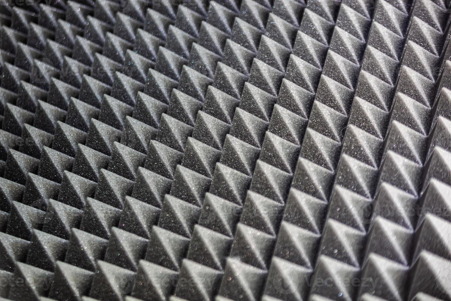 Professional black soundproofing with pattern. Texture. Background. Template. Horizontal High quality photo