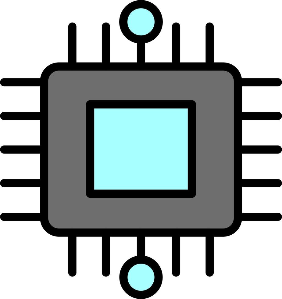 icono de vector de chip