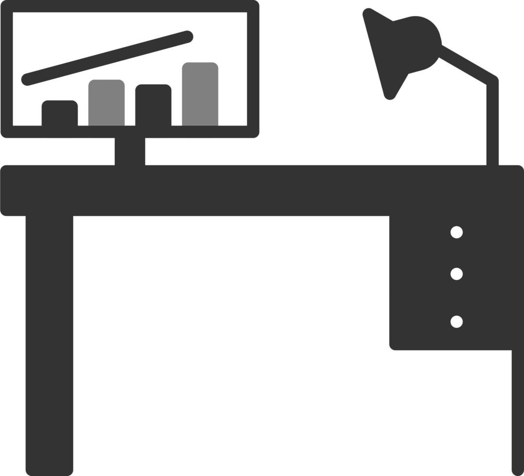 Office Desk Vector Icon