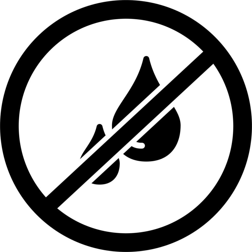 No liquids Vector Icon