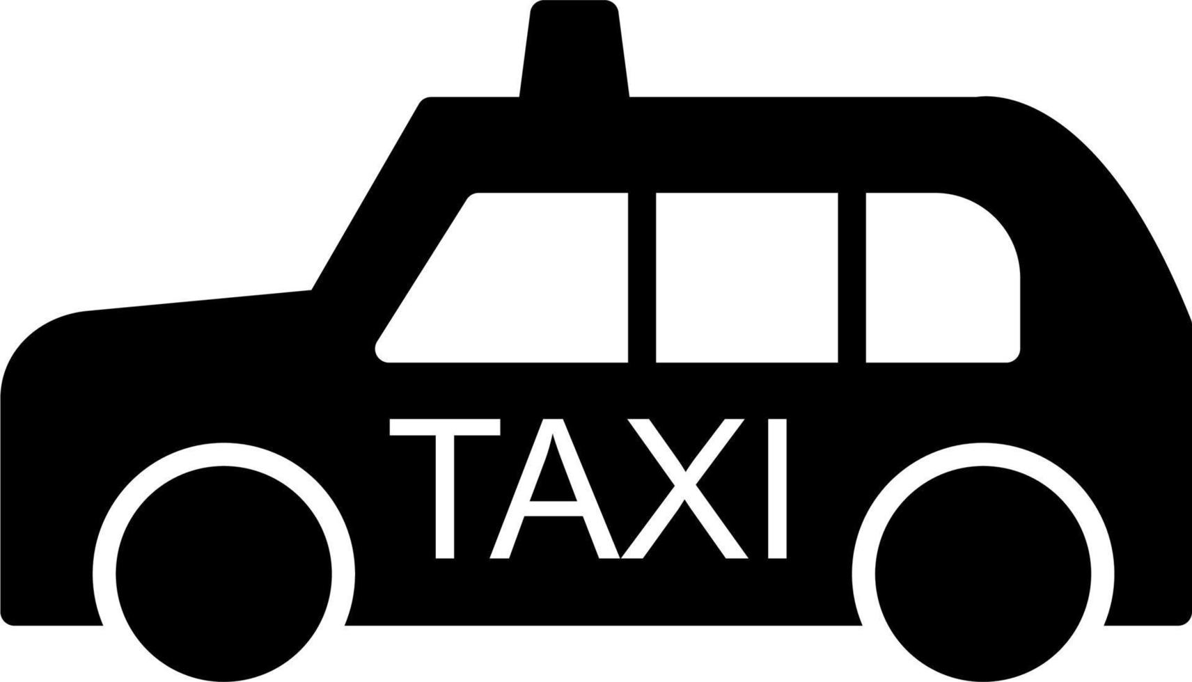 icono de vector de taxi