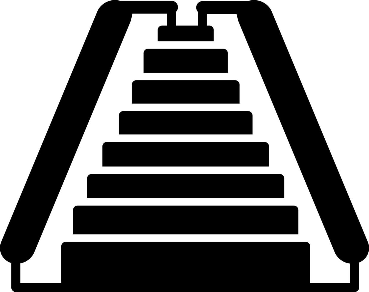 icono de vector de escalera mecánica