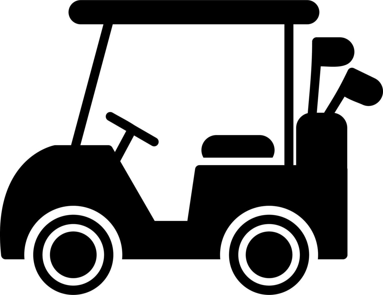 icono de vector de carro de golf