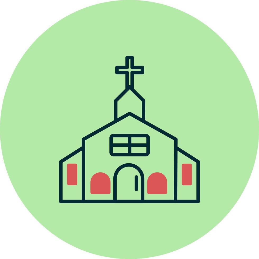 icono de vector de iglesia