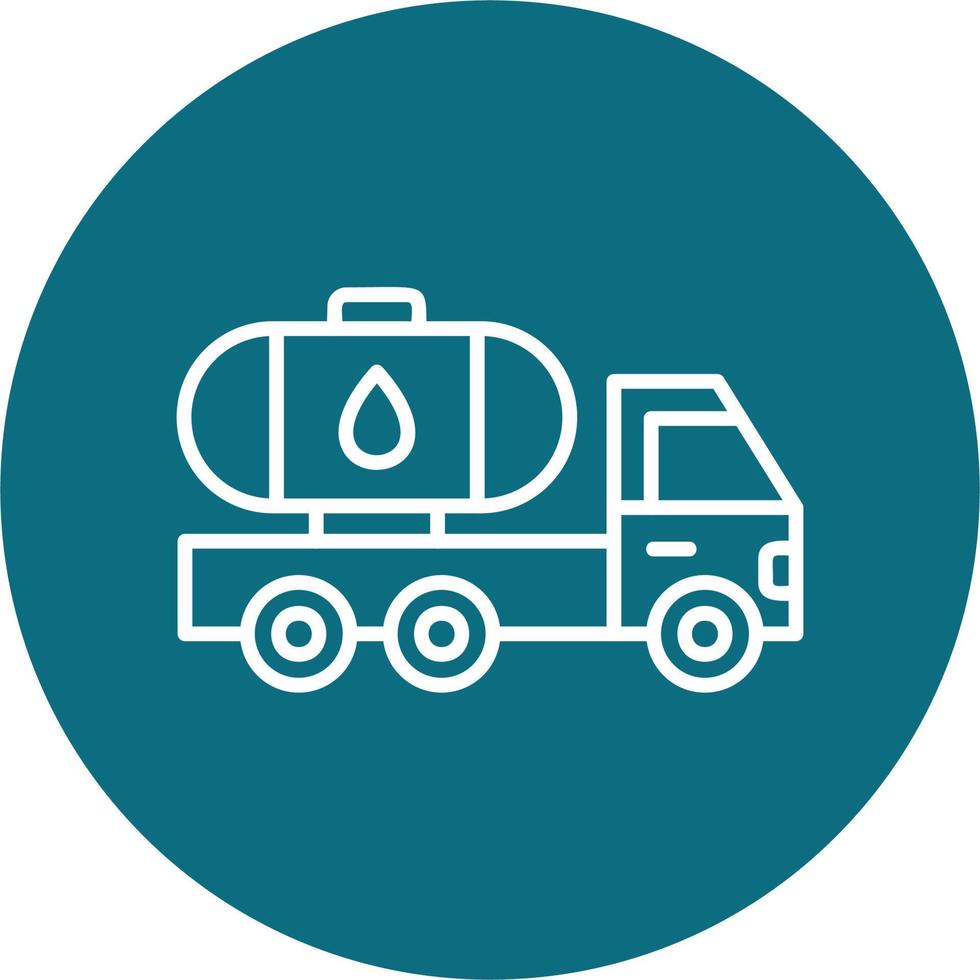 Tank Truck Vector Icon