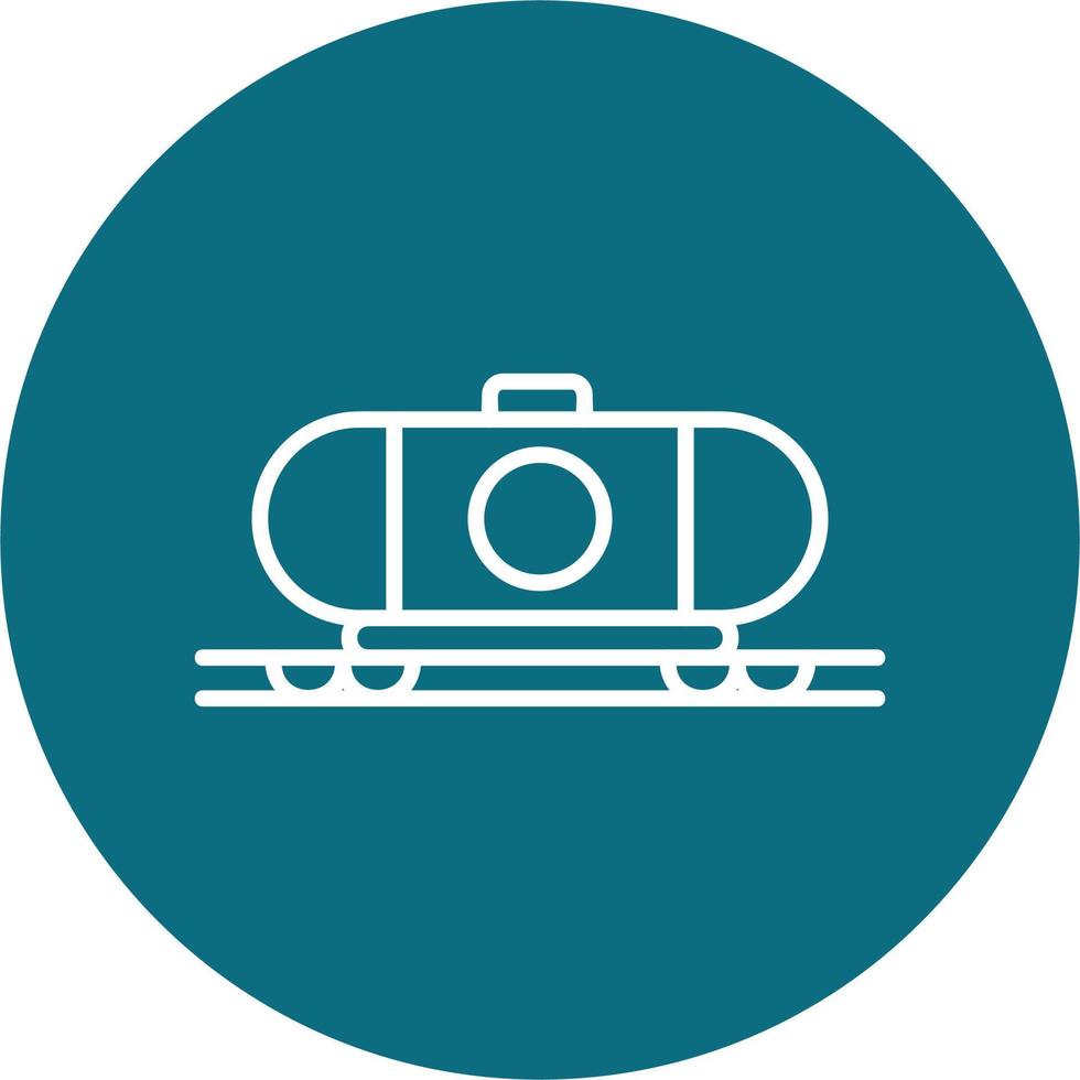 Oil Train Vector Icon